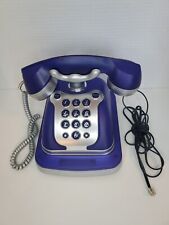Y2k Vintage Landline Miami Phone Purple Semi Transparent Old School Telephone picture