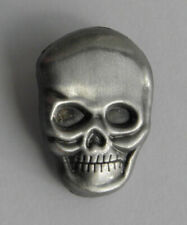 Small Biker Death Skull Lapel or Hat Pin 1/2 x 7/8 inches picture