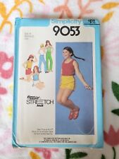 Vintage 1979 Simplicity Sewing Pattern 9053 Size 8-10-12 LOOKS UNCUT picture
