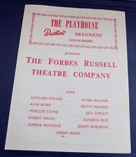 1950/60's THE PLAYHOUSE Butlins Skegness , Vintage Theatre Programme picture