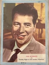 Vintage Who Z-at Star 1950s Movie Stage Star Max Bygraves No 9 Trading Card GUC picture