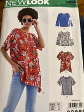 New Look pattern 6555 misses top size A (XS-XL) length & sleeve variations-uncut picture