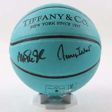 Magic Johnson & Jerry West Signed Tiffany & Co. x Spalding Basketball with All W picture