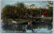 Rochester Minnesota Public Park Scenic City Landmark DB Cancel WOB Postcard picture