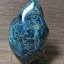 590g Very Rare Blue AZURITE in K2 JASPER Granite Freeform flame Madagascar #743 picture