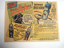 1970's Ad Batman & Superman Toothbrushes, Bike Horn, Neal Adams Treasury picture