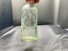 Antique Plymouth, IN Aqua Hutch Soda Bottle picture