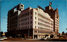 Vintage 1960s Street View of, Lafayette Hotel, Long Beach California CA Postcard picture