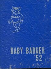 1952 Wisconsin High Yearbook Madison, WI Baby Badger (UW-Ed Dept School) picture