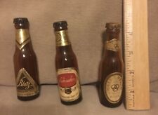 Vintage Miniature Beer Bottles - Empty with Caps picture