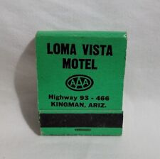 Vintage Loma Vista Motel Hotel Matchbook Kingman Arizona Advertising Full picture