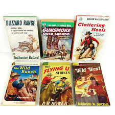 Vintage 1950's Western Americana Assorted Paperback Book - Lot of 6 picture