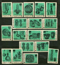 1977, ARTS AND CRAFTS OF ESTONIA, LATVIA, SET OF 18 RARE RUS MATCHBOX LABELS GRE picture