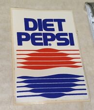 Soda dispenser sticker Diet Pepsi Color Unpeeled 3” By 2” 1980’s Rebranded picture