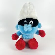 The Smurfs Wallace Berrie Peyo Jokey The Masked Pie Smurf Plush Doll 1983 picture