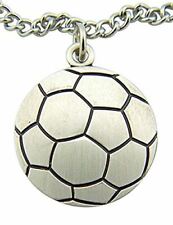 Religious Gifts Sterling Silver Soccer Medal with Saint Sebastian Protect This A picture
