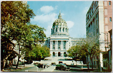 Harrisburg Pennsylvania State Capitol Building Susquehanna River VTG Postcard picture