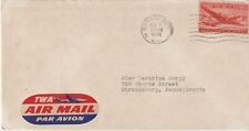 US Cover Mail - TWA Aviation History - Publicity Letter to Customer 1948 picture