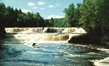 Postcard MI Michigan Lower Falls of Tahquamenon River Vintage PC b1355 picture