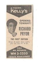 1969 RICHARD PRYOR MISTER KELLY'S Chicago IL 1.75