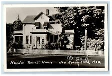 c1950's Hayden Tourist Home 887 Elm St. West Springfield MA RPPC Photo Postcard picture