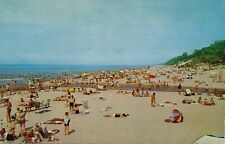 Indiana Dunes State Park Beach near Chesterton, Indiana 1969 posted postcard picture