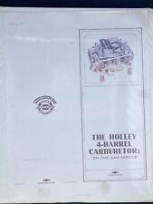 Vintage Chevrolet Internal Booklet Holley 4 Barrel Carburetor Service 1966 Copy picture