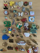 Vintage Lapel Pin Lot Of 50 Mixed Variety Advertising Sports USA Travel More LP6 picture