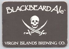Mining-Factory~Virgin Islands Brewing Co~Blackbeard Ale Coaster~Vintage Postcard picture
