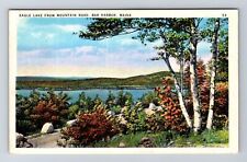 Bar Harbor ME-Maine, Eagle Lake From Mountain Road, Antique Vintage Postcard picture