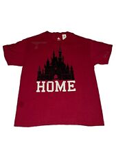 Disney World Cinderella Castle Home Red T-Shirt Adult Large READ picture