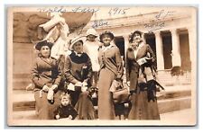San Francisco World's Fair PPIE RPPC ~Fashionable Ladies at Fountain entrance picture