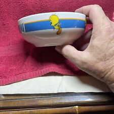 Tweety Bird Bowl Gibson Looney Tunes Ceramic Bowl Used Warner Brothers picture