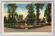 Salem OH-Ohio, Entrance To Centennial Park, Antique, Vintage Souvenir Postcard picture