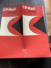 CP RAIL TIMETABLE OCTOBER 25, 1970 picture