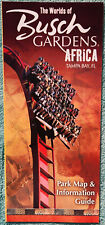 2007 The Worlds Of Busch Gardens Africa Tampa Bay Fold Out Guidemap Kumba, Montu picture