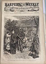 Vintage Harper's Weekly Cover, Dec.25, 1875-Black History in VA, Christmastime picture