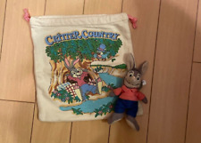 Tokyo Disney  Brer Rabbit Pouch Purse Critter Country plush badge Used JP Y181 picture