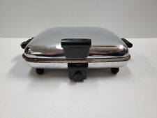 Vintage Westinghouse Chrome Waffle Iron Maker MCM SGWB 521 picture