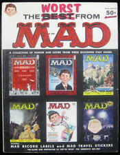 Mad Magazine  Worst From #1 1958 - Travel Stickers Attached - Record Labels NICE picture