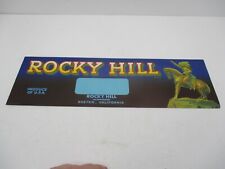 Vintage Rocky Hill Brand Fruit Crate Label picture