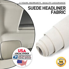 Suede 32 SQFT Headliner Foam Upholstery Roof Liner Repair Synthetic Fabric Beige picture