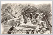 Rustic Canyon CA, Will Rogers Ranch Aerial View Vintage RPPC Real Photo Postcard picture