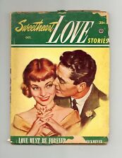 Sweetheart Love Stories Pulp Oct 1953 Vol. 3 #1 VG- 3.5 picture
