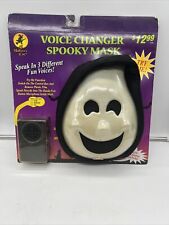 Vintage All Hallow’s Eve Voice Changing Spooky Mask NIP Sealed Halloween Costume picture