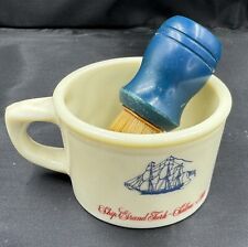 Vintage Old Spice Shaving Mug Ship Recovery Salem W/Brush. Shaving Cup picture