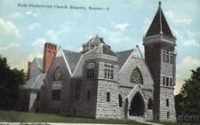 Emporia,KS First Presbyterian Church Lyon County Kansas Postcard Vintage picture