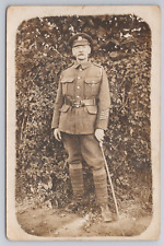 Postcard RPPC WW1 WWI British Soldier Field Portrait Staff Sergeant / Corporal picture