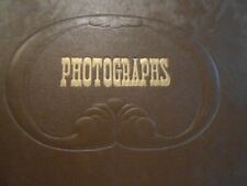 Unused Vintage Photo Album/Scrap Book Embossed  50+ Black Pages New Condition picture