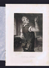 Arnold von Melchtal-Friedrich Schiller's Play Wilhelm Tell 1883 Steel Engraving picture